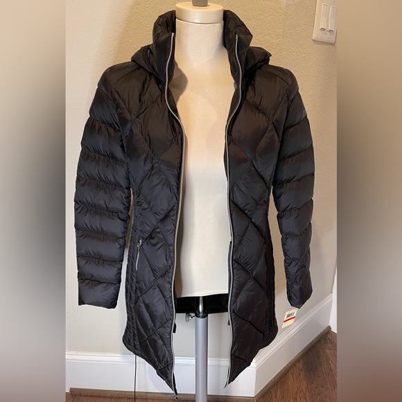 Lucky Brand Women's Black Down Jacket, Coat with hood. XSmall NWT - Picture 5 of 14